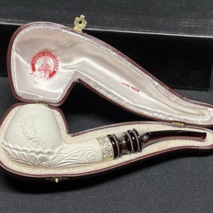 Koncak Meerschaum hand carved Turkish Tobacco pipe Circa 1990’s